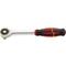 Push-through ratchet 1/4" with rotary handle type 6018